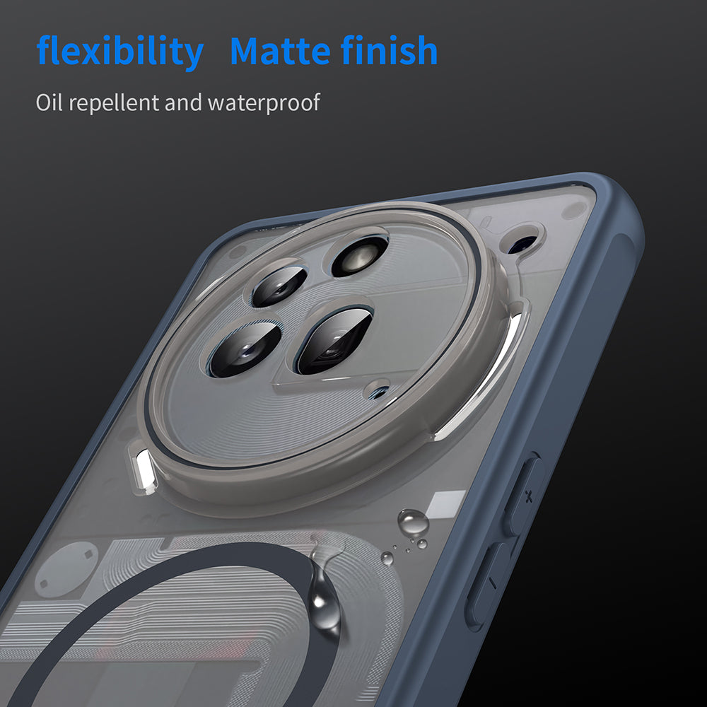 MagSafe-Hülle für Nothing Phone (3a) Pro, Techsuit, HaloFrost II, Marineblau