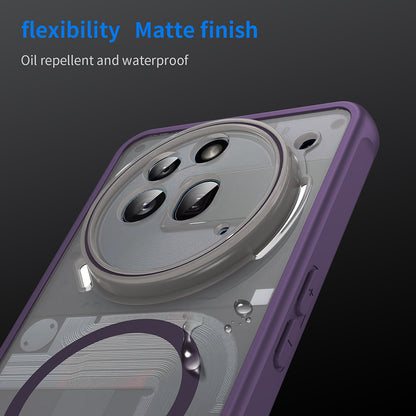 Coque MagSafe pour Nothing Phone (3a) Pro, Techsuit, HaloFrost II, Violet