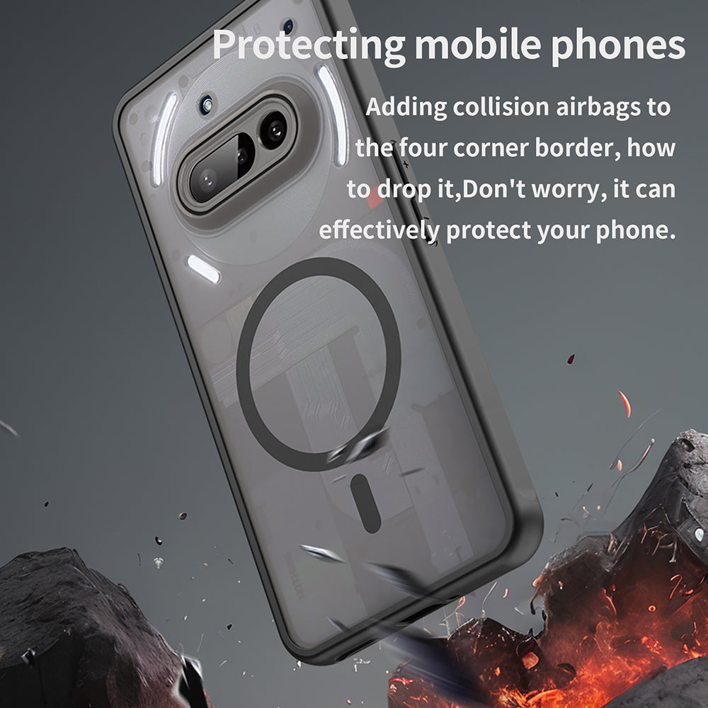 MagSafe-hoes voor Nothing Phone (3a), Techsuit, HaloFrost II, Zwart
