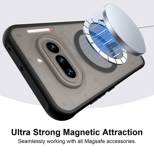 MagSafe Hülle für Nothing Phone (4a) Pro, Techsuit, HaloFrost II, Schwarz