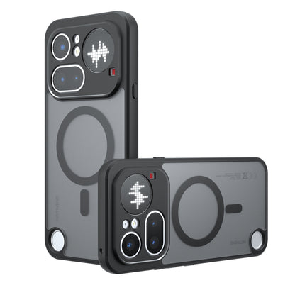 MagSafe-Hülle für Nothing Phone (4a) Pro, Techsuit, PureFrost, Satin Schwarz