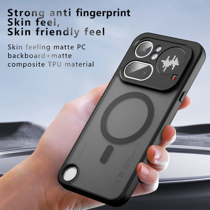 MagSafe-Hülle für Nothing Phone (4a) Pro, Techsuit, PureFrost, Satin Schwarz