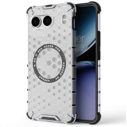 Coque MagSafe pour OnePlus Nord 4, Techsuit, HoneyComb Shield, Blanche