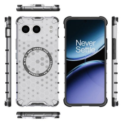 Coque MagSafe pour OnePlus Nord 4, Techsuit, HoneyComb Shield, Blanche