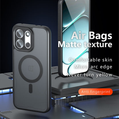 Coque MagSafe pour OnePlus Nord 6, Techsuit, PureFrost, Noir Satiné