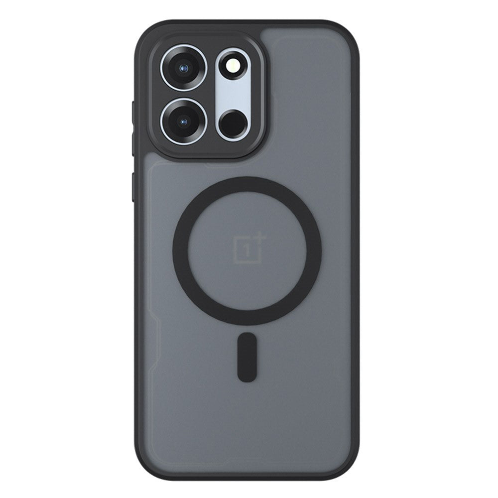 Coque MagSafe pour OnePlus Nord 6, Techsuit, PureFrost, Noir Satiné
