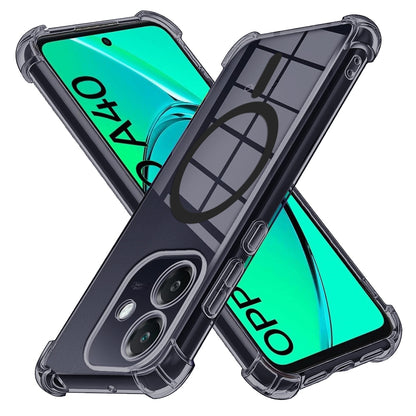 Coque MagSafe pour Oppo A3 4G, Techsuit, Transparente Antichoc, Fumée