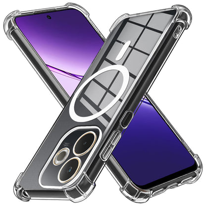 MagSafe-Hülle für Oppo A5 Pro 4G / A5 Pro, Techsuit, stoßfest, transparent