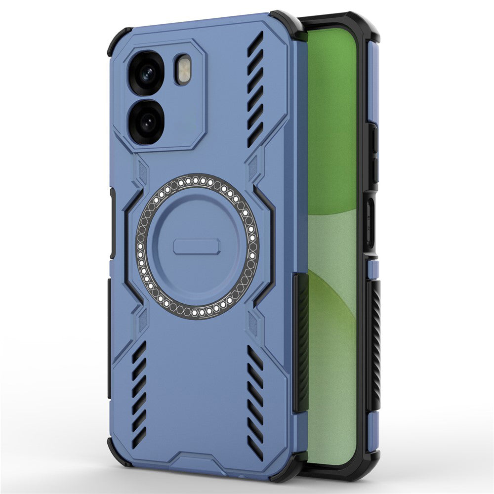 Étui MagSafe pour Oppo A6 4G, Techsuit, ArmorMag, Bleu