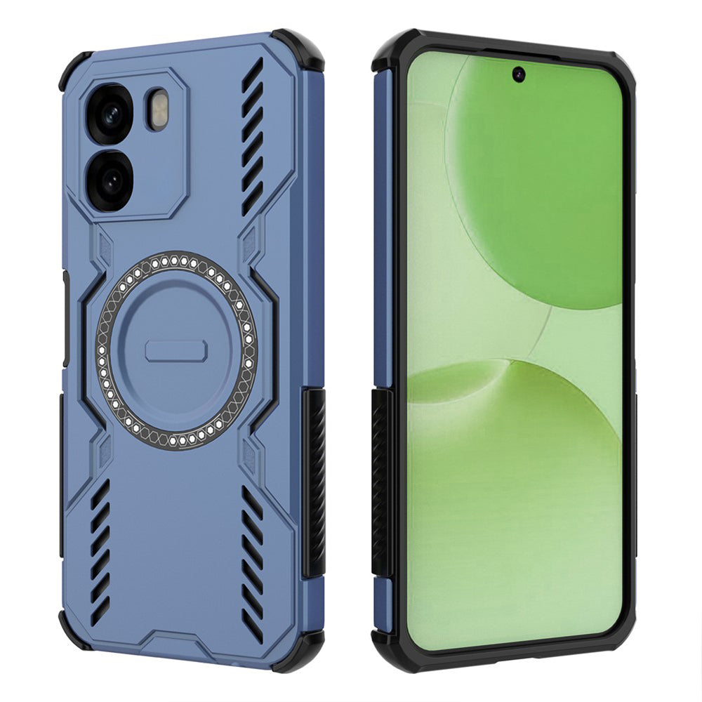 Étui MagSafe pour Oppo A6 4G, Techsuit, ArmorMag, Bleu