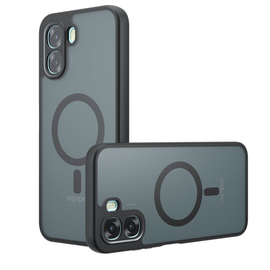 Coque MagSafe pour Oppo A6k 4G / A6x 4G / A6x, Techsuit, PureFrost, Noir Satiné