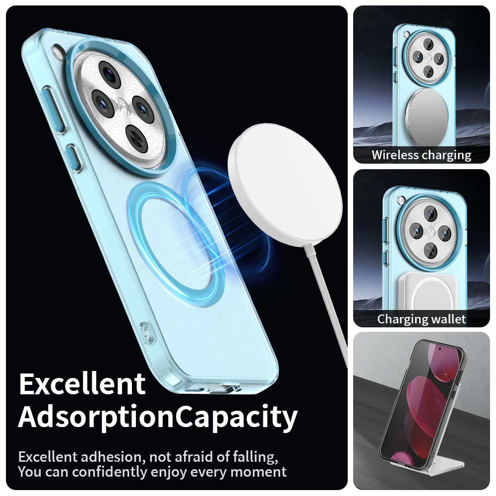 Coque MagSafe pour Oppo Find X8 Pro, Techsuit, CandyCase, Bleue