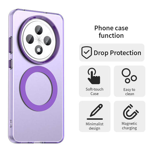 MagSafe-Hülle für Oppo Reno12 FS 5G / Reno12 FS 4G / Reno12 F 4G / Reno12 F, Techsuit, CandyCase, Lila
