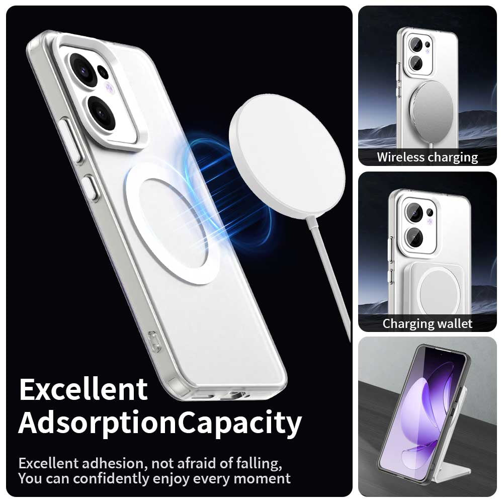 MagSafe-hoes voor Oppo Reno13 FS 5G / Reno13 F 4G / Reno13 F, Techsuit, CandyCase, Wit