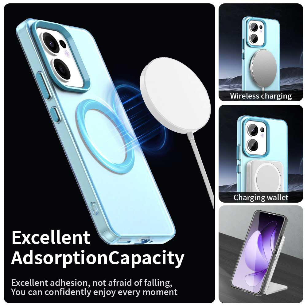 MagSafe-Hülle für Oppo Reno13 FS 5G / Reno13 F 4G / Reno13 F, Techsuit, CandyCase, Blau