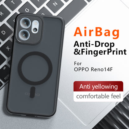 MagSafe-Hülle für Oppo Reno14 FS 5G / Reno14 F, Techsuit, PureFrost, Satin Schwarz