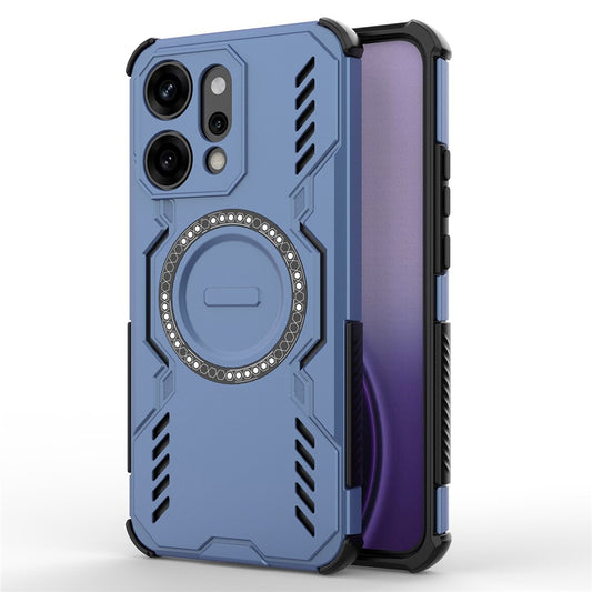MagSafe-hoes voor Oppo Reno14 Pro, Techsuit, ArmorMag, Blauw