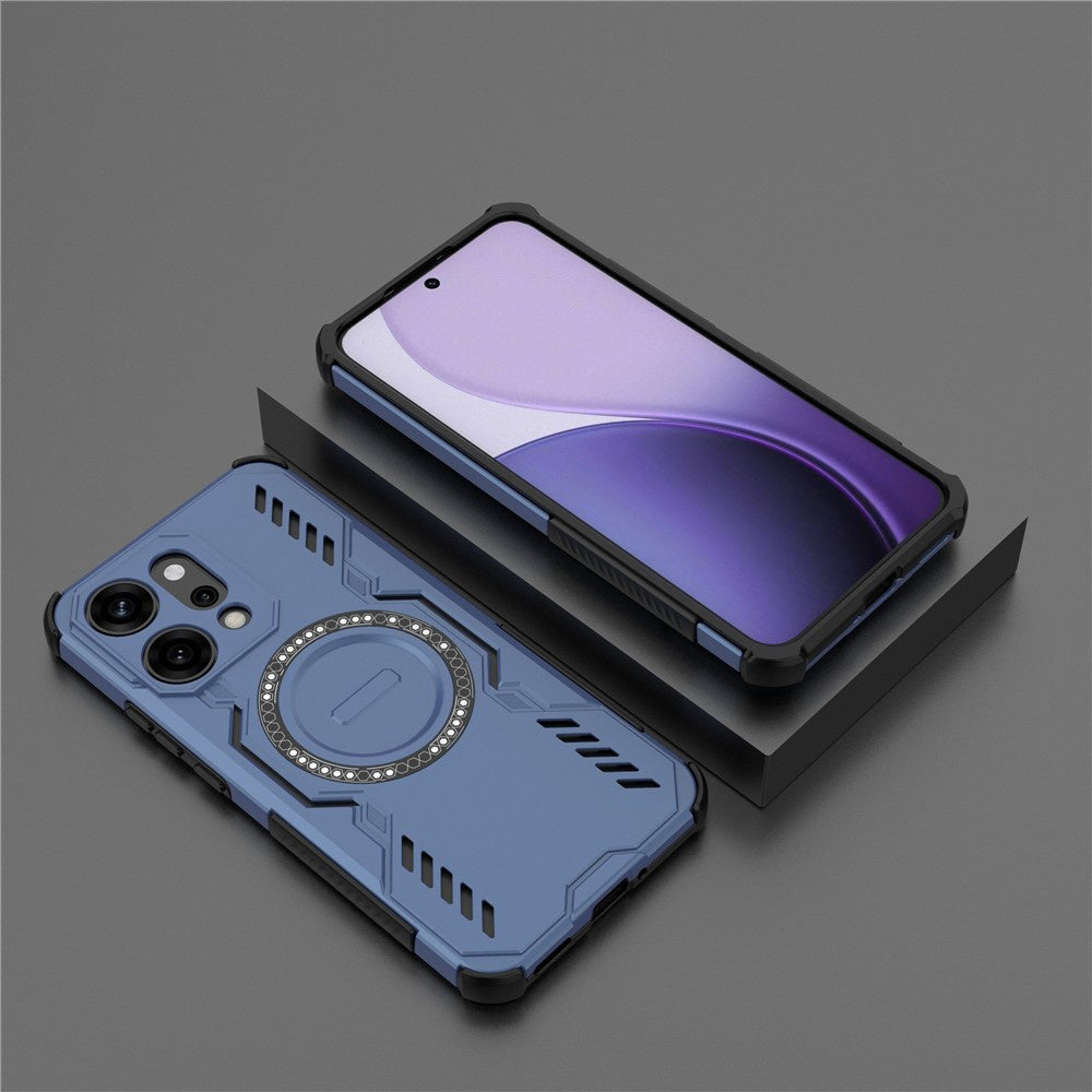 MagSafe Case for Oppo Reno14 Pro, Techsuit, ArmorMag, Blue