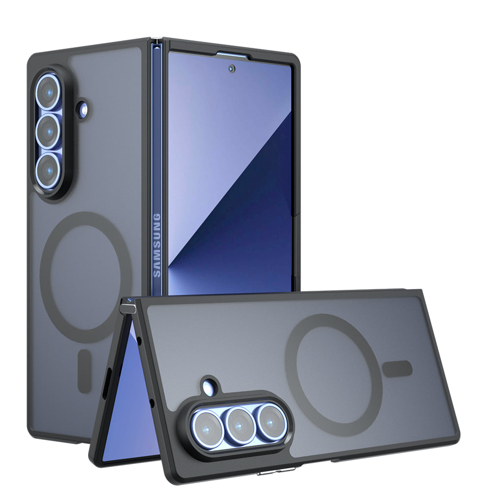 Coque MagSafe pour Samsung Galaxy Z Fold7 F966, Techsuit, PureFrost, Noire