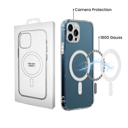 Coque MagSafe pour Samsung Galaxy S26 S942, OEM, 1800 Gauss, Transparente