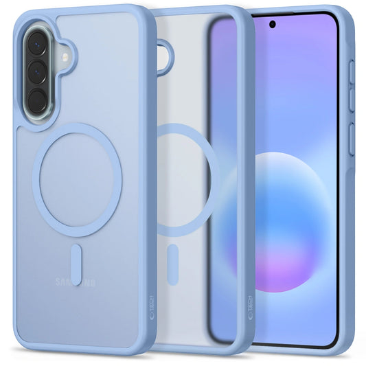 MagSafe-hoesje voor Samsung Galaxy A57 5G, Tech-Protect, Magmat, Mat Blauw