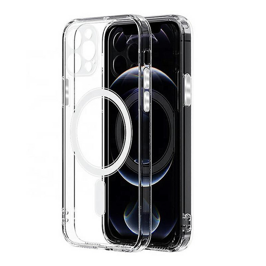 Coque MagSafe pour Samsung Galaxy S24 S921, OEM, 1800 Gauss, Transparente