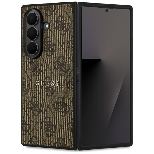 Coque MagSafe pour Samsung Galaxy Z Fold7 F966, Guess, 4G Classic, Marron, Reconditionnée