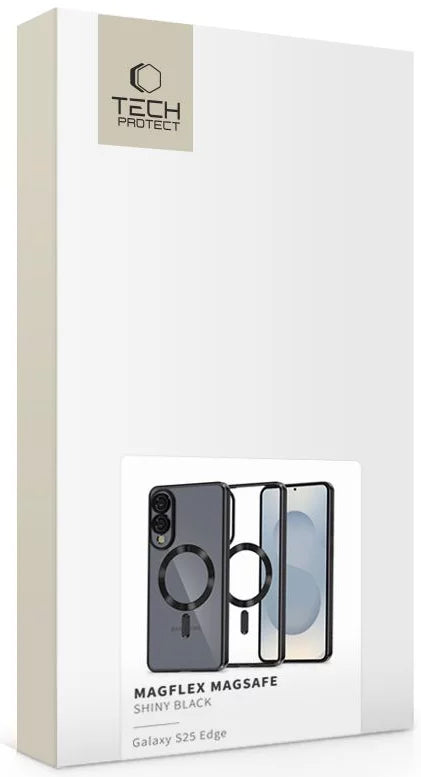 MagSafe hoesje voor Samsung Galaxy S25 Edge S937, Tech-Protect, Magflex, Zwart