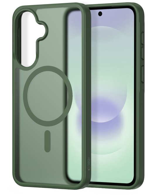 MagSafe-hoes voor Samsung Galaxy A37 5G / A56 A566 / A36 A366, Tech-Protect, Magmat, Mat Groen