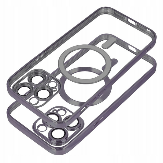 Coque MagSafe pour Samsung Galaxy S25 FE, OEM, Electro Mag, Bleue