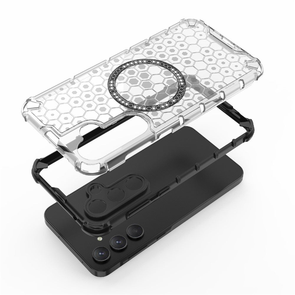 MagSafe-hoes voor Samsung Galaxy A26 A266, Techsuit, HoneyComb Shield, Blauw
