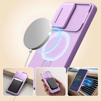 MagSafe Case for Samsung Galaxy A57 5G, Tech-Protect, Kevlar Aura, Violet
