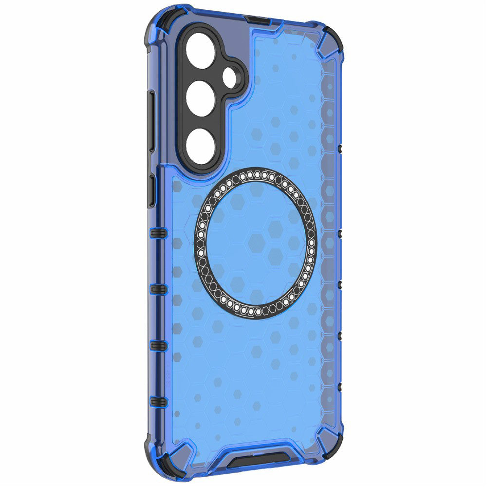 MagSafe-hoes voor Samsung Galaxy A26 A266, Techsuit, HoneyComb Shield, Blauw