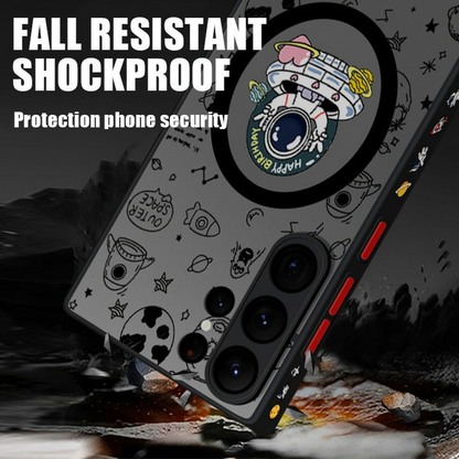 Coque MagSafe pour Samsung Galaxy S26 Ultra S948, OEM, Flight Astronaut, Multicolore
