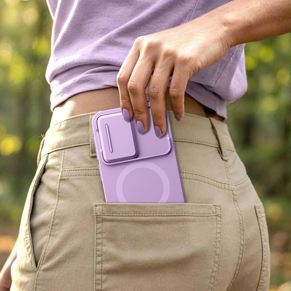 MagSafe Case for Samsung Galaxy A57 5G, Tech-Protect, Kevlar Aura, Violet
