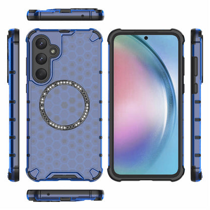 MagSafe-hoes voor Samsung Galaxy A26 A266, Techsuit, HoneyComb Shield, Blauw