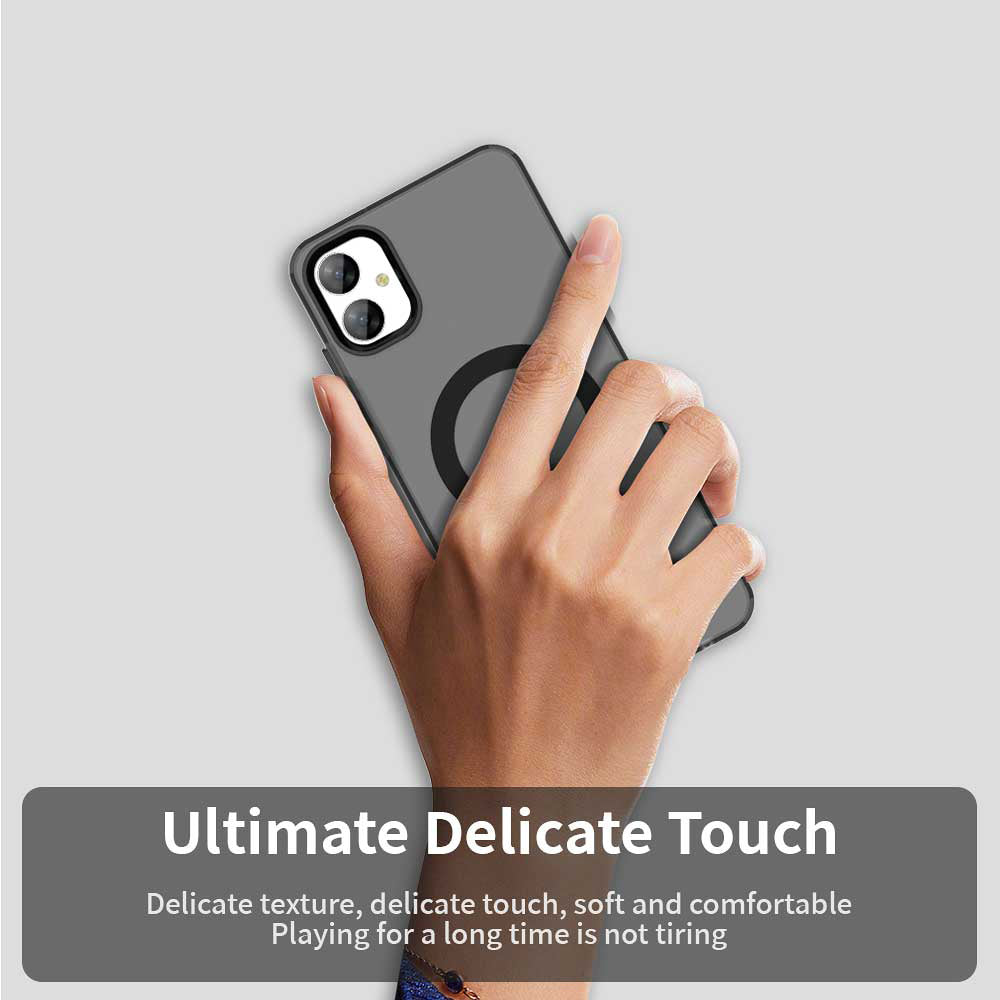 Coque MagSafe pour Samsung Galaxy A05 A055, Techsuit, CandyCase, Noire