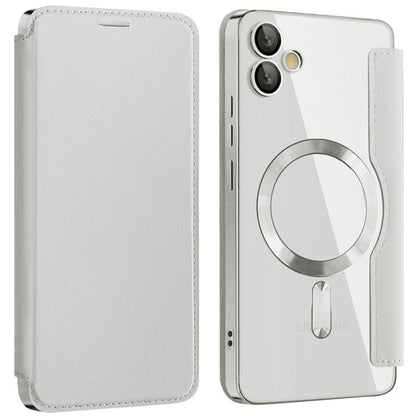 MagSafe-Hülle für Samsung Galaxy A05 A055, Techsuit, SmartMag Book, Grau
