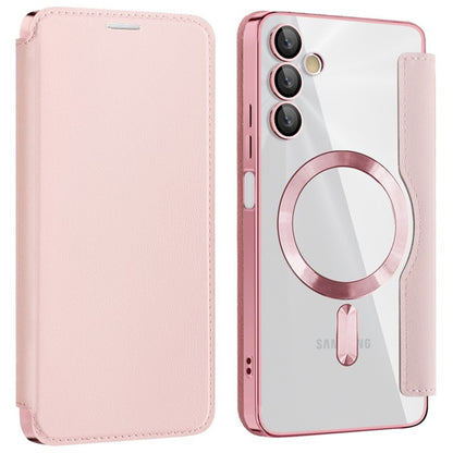 MagSafe-Hülle für Samsung Galaxy A05s A057, Techsuit, SmartMag Book, Rosa