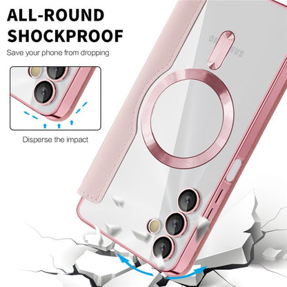 MagSafe-Hülle für Samsung Galaxy A05s A057, Techsuit, SmartMag Book, Rosa
