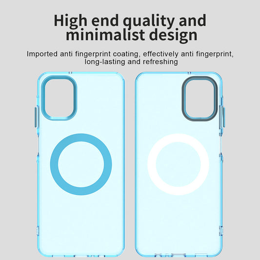 MagSafe-hoesje voor Samsung Galaxy A06 A065, Techsuit, CandyCase, Blauw