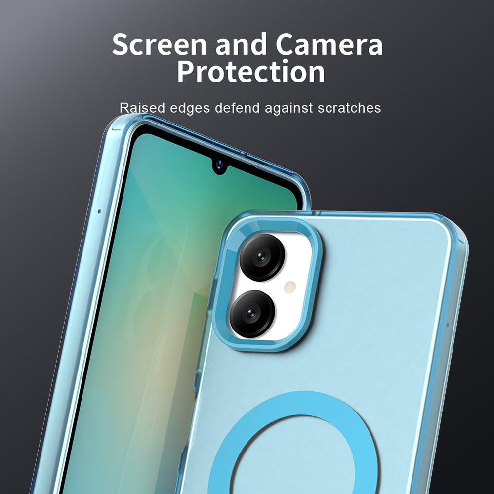 MagSafe Case for Samsung Galaxy A06 A065, Techsuit, CandyCase, Blue