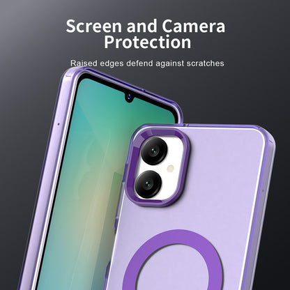 Coque MagSafe pour Samsung Galaxy A06 A065, Techsuit, CandyCase, Violet