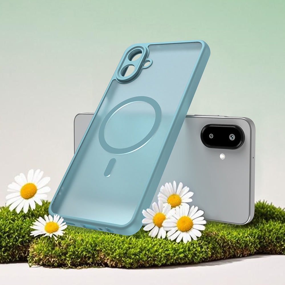 Étui MagSafe pour Samsung Galaxy A07 4G A075, Techsuit, HaloFrost II, Vert Clair