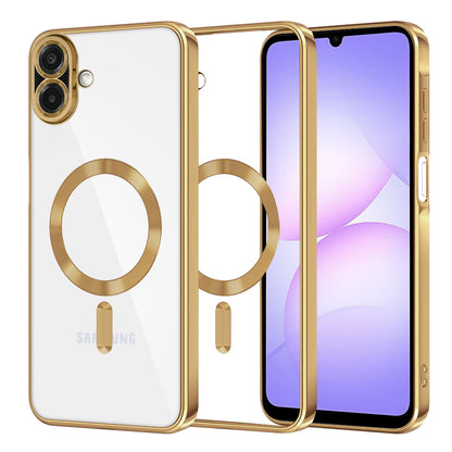 Coque MagSafe pour Samsung Galaxy A07 4G A075, Techsuit, Luxury Crystal, Dorée