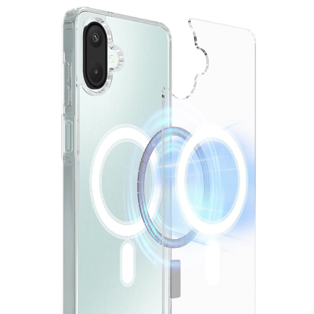 Coque MagSafe pour Samsung Galaxy A07 4G A075, Techsuit, Pro, Transparente