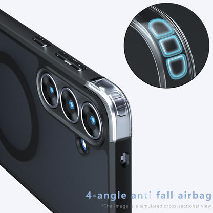 MagSafe Hülle für Samsung Galaxy A07 4G A075, Techsuit, PureFrost, Satinschwarz