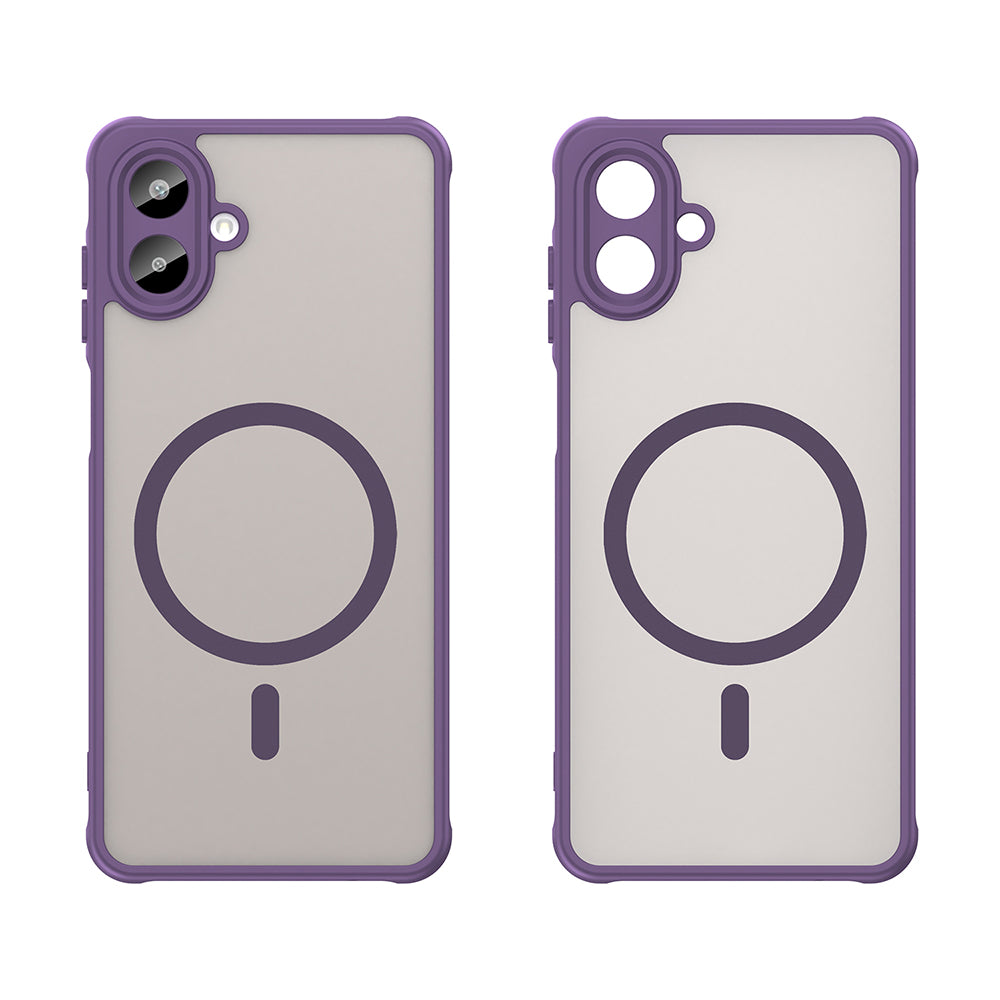 Coque MagSafe pour Samsung Galaxy A07 4G A075, Techsuit, HaloFrost II, Violet