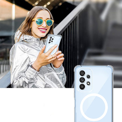Coque MagSafe pour Samsung Galaxy A15 5G A156 / A15 A155, Techsuit, Antichoc, Transparente