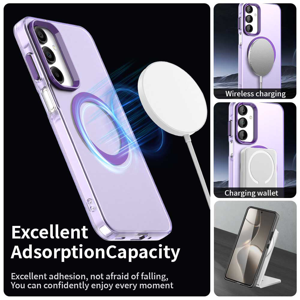 MagSafe Case for Samsung Galaxy A16 5G A166 / A16 4G A165, Techsuit, CandyCase, Purple